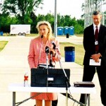 Michelle dedicating Softball fields Michelle Jones, Board Certified Employment Lawyer, Longview, Texas